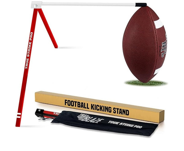 True Strike Pro Football Kicking Tee Red & White