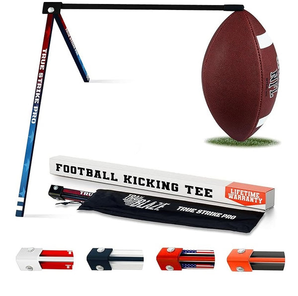 True Strike Pro Football Kicking Tee Red, White & Blue Stars